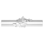 Engraved PU Foam Ceiling Decorations, Size 33.5x6 cm, white color | Zakharef factory