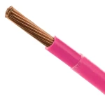 سلك 6 AWG سعودي امريكي THHN/THWN نحاس مجدول 600 فولت، عزل PVC غلاف نايلون، لون زهري | كابلات الشرقية