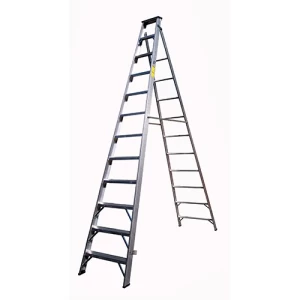Two in One Aluminum Ladder 12 Steps, Length 3.6 m, Reach | ARAB PROS COMPANY