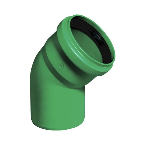 PPR Plastic Elbow 45° 75 mm Length Size 50 mm Green | Al mona for innovative pipe solutions