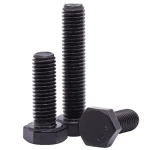 Full Threaded Black Steel Hexagonal Bolt, UNC Grade 12.9 Size 5/8   inch     
