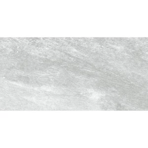 Matte Floor Tiles 60x30 cm, 14 mm Thickness, Light Gray Stone Design | Riyadh Ceramics