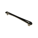 مقبض خزانة مطبخ ستانلس ستيل ، طول 16 سم، لون اسود و ذهبي | شركة روائع المطابخ