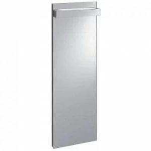 مرآة حمام إضاءة LED 110 × 37 سم فضي، تصميم مستطيل | Geberit