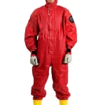 Ansell chemical protection suit, Size XL, Red Color