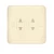 Electrical Switch socket   2 gang 2 vertical holes 16 Amp AL-FANAR Model  Mira Size 7x7 Color Beige