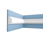 PU Foam Wall Frame, 2.5 cm Height, 1.5 cm Thickness, 2 m Length, White Color | Zakharef Company