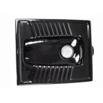 Stainless Steel Squat Pan Toilet Shiny black color