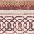 Belgian wallpaper, red color, oriental design, size 25.5cm x 500cm