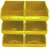 صندوق رفوف بلاستيكي، مقاس 51×30×20 سم، سعة تخزين 25 كغم، لون أصفر، رقم موديل 9MS4G