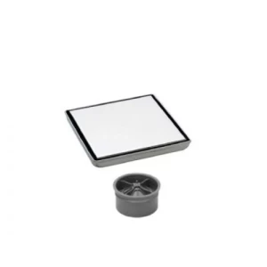 صفاية صرف للمياة شكل مربع ابعاد 15×15 سم لون كروم | N16.503