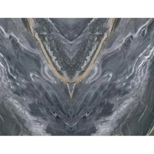 بديل رخام أوبن بوك مقاس 120×290 سم رمادي غامق مع عروق أبيض | OP-20