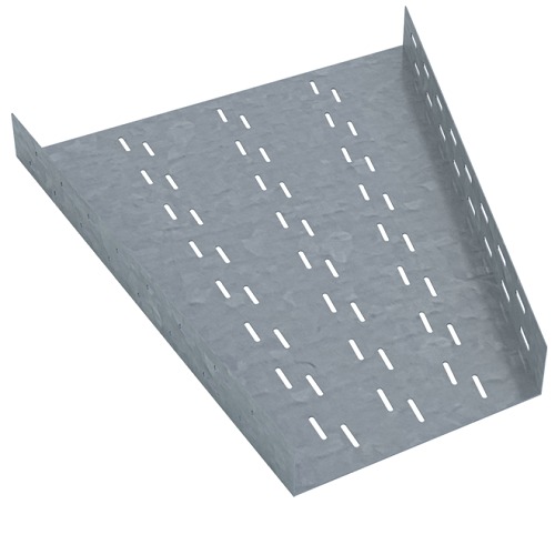 Cable Tray Straight Reducer 50mm Side, 800mm Width, Galvanized Steel | Habbal Alarabi