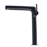 Washbasin Bathroom Tap Height 29.2 cm, Width 9.75 cm, High Matt Black