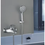 Chinese brass shower mixer, chrome color, Dolphy brand