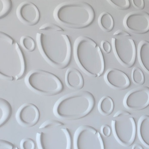 3D Decorative Wall Panels 50x50 cm White Color Design Splashs | 