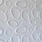 ألواح ديكور حائط 3D، مقاس 50×50 سم، لون أبيض، تصميم سبلاشيز 