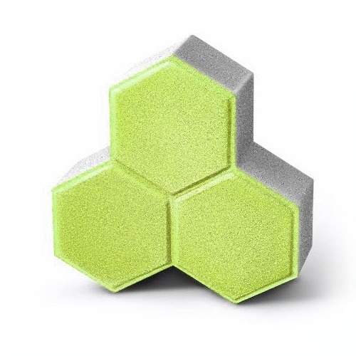 Delta Interlock Paver Tiles Height 6 cm Green Color | Al hasaniah of tradeing&industry groub