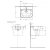 Hanging Bath Washbasin Oryx 44x50.5x35.5 cm, Black Color | Saudi Ceramics - Image 2