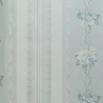 ورق جداري ورود غلاف فينيل، طول 15.6م، عرض 106 سم،  لون ازرق مع رمادي مع اخضر 