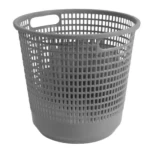 HDPE Plastic Waste Bin, 10 Gallon Capacity, Dimensions 40x40x50 cm, Gray Color, Model ZXQAJ