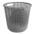 HDPE Plastic Waste Bin, 10 Gallon Capacity, Dimensions 40x40x50 cm, Gray Color, Model ZXQAJ