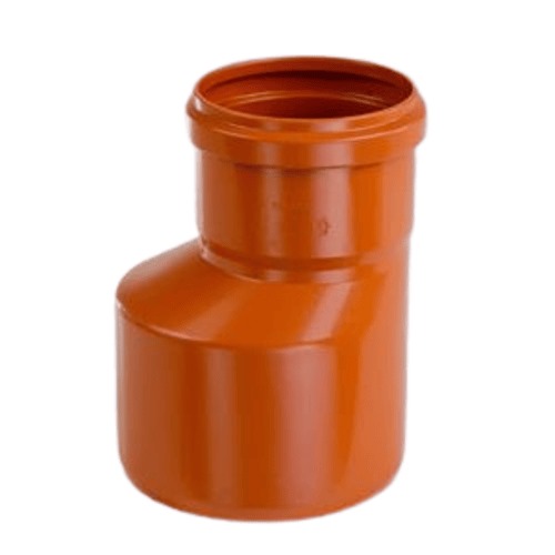 UPVC Coupling Reducer 50 x 110 mm 3.2 mm Thickness Orange Color | Al-Manar Pipes Factory