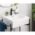 Quadra Square Countertop Basin Size 47×47×16 cm, White