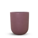 حوض فايبر جلاس اسطواني الشكل، عرض 52 سم ارتفاع 61 سم، اللون بني 