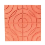 Cement Decorative Tile Unique Geometric Design, Length 40 cm, Width 40 cm, Height 5 cm, Light Red Color | Al Sarif Company