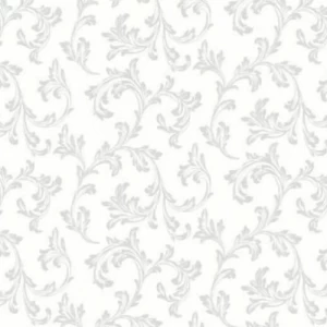 Wallpaper Tree-Patterned Design 15.6m×106cm Snow White Grey | Luxury line