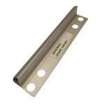 Round Aluminum End Accessory, Size 240 × 1.3 cm, Matte Silver Color