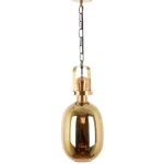 Gold Ceiling Hanging Fixture Classic Design, 100 cm Wire, Piece Dimensions 45x20 cm