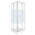 شاور كابينة استحمام كروم مع قاعدة شاور اكريليك مربعة عرض 80 سم طول 80 سم ارتفاع 185 سم | شركة الدوسري