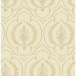 Classic wallpaper, beige color, length 10 m, width 0.53 m, model number BC60807