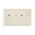 13A 2 Gang Socket with Double Pole Switch, Beige Color, 7x14cm, 250V | SPECTRA