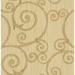 Classic wall covering, beige color, length 10 m, width 0.53 m, model number BC61503