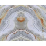 Open Book Marble Alternative Panel, size 120 x 290 cm, beige and grey color, model OP-23