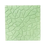 Cement Decorative Floor Tiles With Interlocking Stone Design, Size 40×40 cm, Thickness 5 cm, Light Green Color | Al-Sarif Company