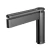 Short Automatic Washbasin Faucet, Grey Color