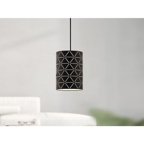 RAMON Hanging Light Length 1100 mm Width 160 mm E27W LED Black and White | RAMON