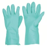 Chemical Resistant Glove, Green Color, length 15 Inches, Thickness 15 Mil , size 10
