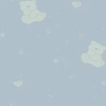 Kids Wall Decoration, Size 10 mx50 cm, light blue Color