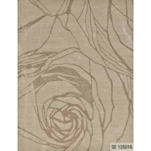 Italian Wallpaper Dark Beige Floral Design, 10m x 0.73m, Model 125016 | Balbaid Decor Company