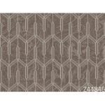 Modern Italian wallpaper, dark brown color, length 10 m, width 0.73 m, model 44846