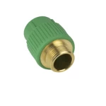 PPR Adapters with Male Thread ASK Model AM5Q40  Size 40 mm × 1 ¼ Inch Diameter 52.00 mm