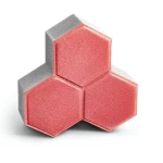 بلاط رصيف انترلوك دلتا  براند الارمك  سمك  8 سم اللون احمر