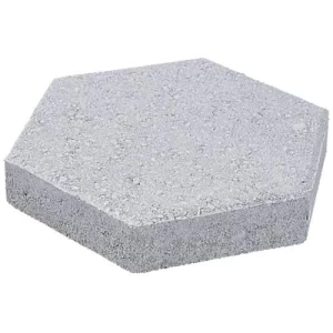 بلاط أرضيات رصيف انترلوك، حجم 20×23 سم، سماكة 6 سم، تصميم سداسي، لون رمادي | Al Wasd Industrial