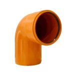 UPVC Elbow   87° Non pressure Size 250 mm Color  Orange Al-Munif Company