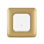 مفتاح سخان مفرد 20 أمبير ثنائي القطب مع لمبة ليد،  لون ذهبي، 7×7 سم، 250 فولت | سبكترا